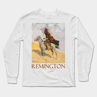 The Blanket Signal (1896) by Frederic Remington Long Sleeve T-Shirt